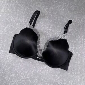 Maidenform Sweet Nothings 36DD Black Lace T Shirt Bra Comfort Full Coverage